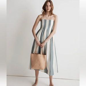 Madewell Striped Midi Dress NWT Size 4